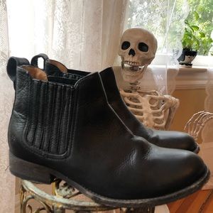 Frye black leather boots